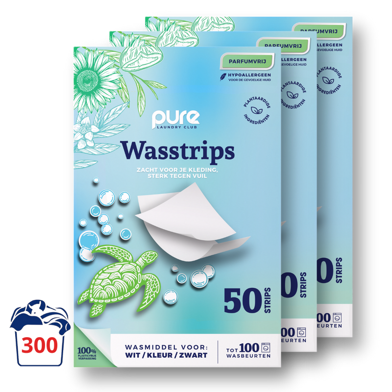 Wasstrips Parfumvrij 3 pakken