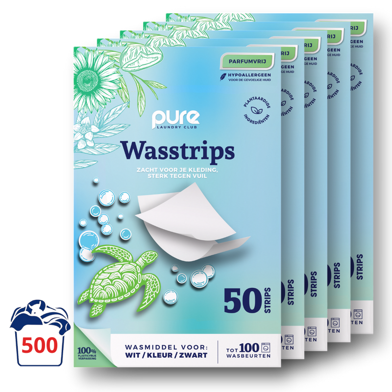 Wasstrips Parfumvrij 5 pakken