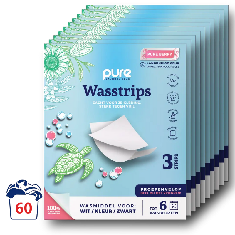 Wasstrips proefenvelop Pure Berry 10 stuks