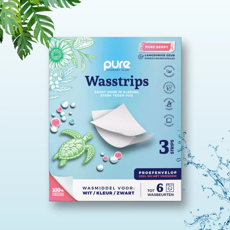 Wasstrips Pure Berry Proefenvelop Pure Laundry Club